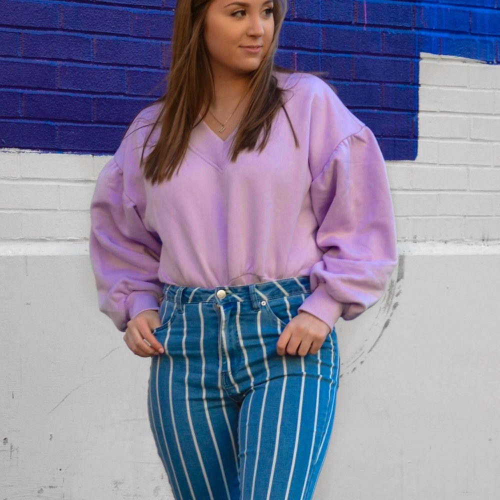 Forever 21 Balloon Sleeve Sweatshirt
